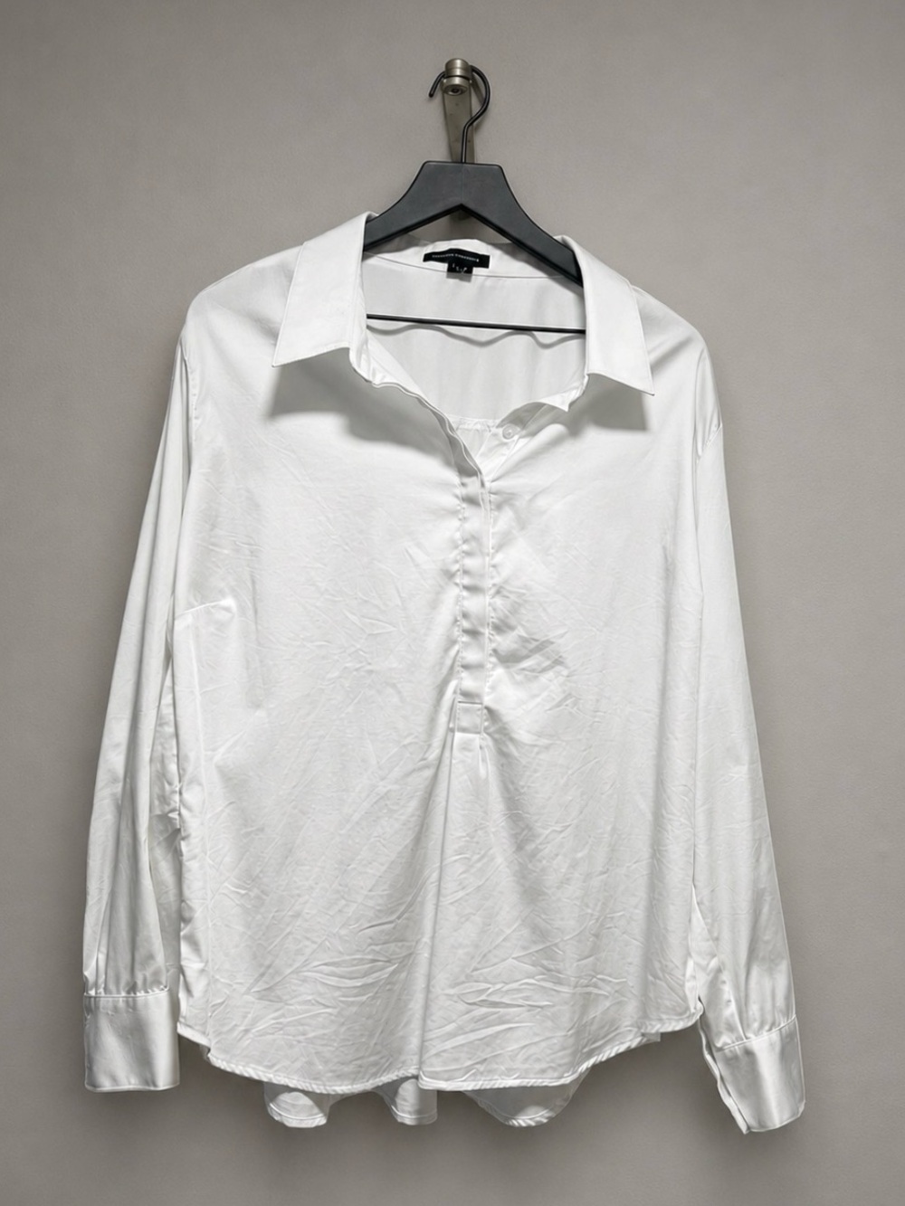 Universal Standard white dress shirt petite large